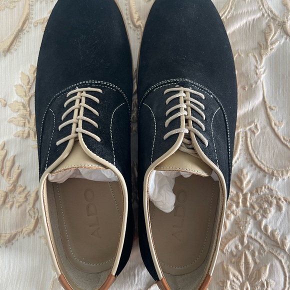 Aldo Other - NWOT ALDO Men's SZ 8 Black Suede Oxford Shoes